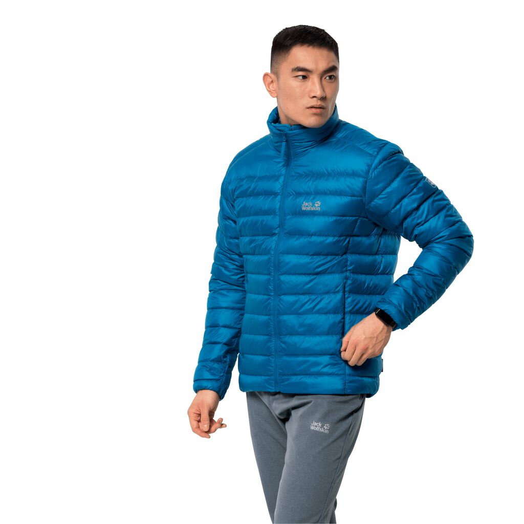 Jack Wolfskin JWP πουπουλενια μπουφαν ανδρικα μπλε | GR7048048